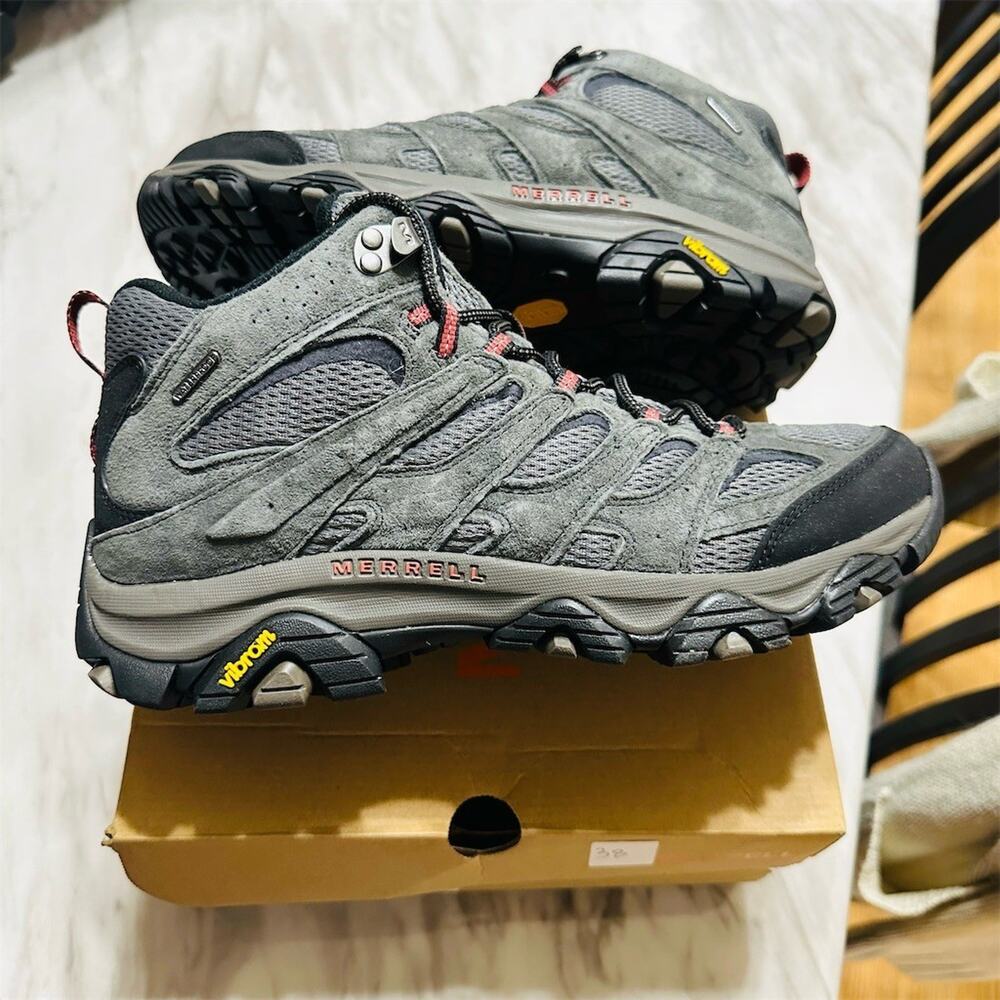Merrell Moab 3 Mid Waterproof 'Beluga' Gray Boots J035833 | Mens Size 11 | New